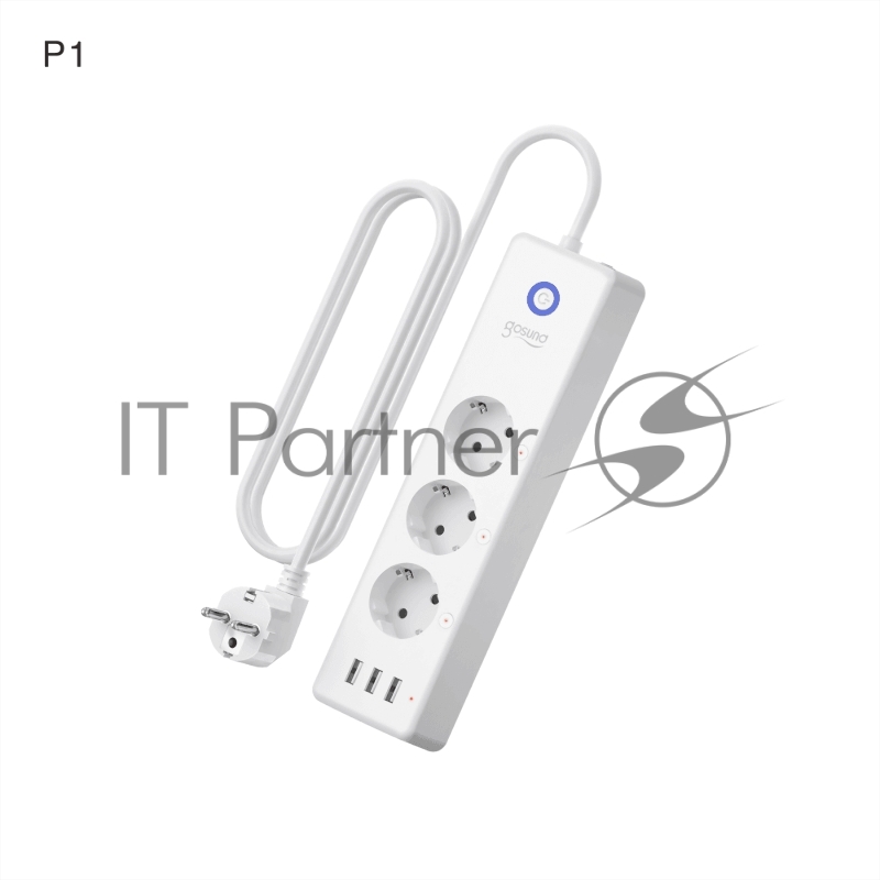 Сетевой фильтр Gosund Smart plug P1, 3 USB outlet, total 3.1A 3 sockets seperate controlled