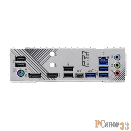 Материнская плата ASRock Z790 PRO RS, Socket 1700, Intel®Z790, 4xDDR5-4800, HDMI+DP, 2xPCI-Ex16, 2xPCI-Ex1, 8xSATA3(RAID 0/1/5/10), 4xM.2, 8 Ch Audio, 1x2.5GLan, (4+4)xUSB2.0, (3+4)xUSB3.2, (1+1)xUSB3.2 Type-C™, ATX, 1xPS/2, RTL {}