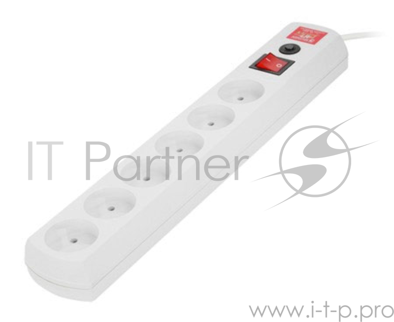 Сетевой фильтр Most LR 1.7м (6 розеток) белый (коробка)