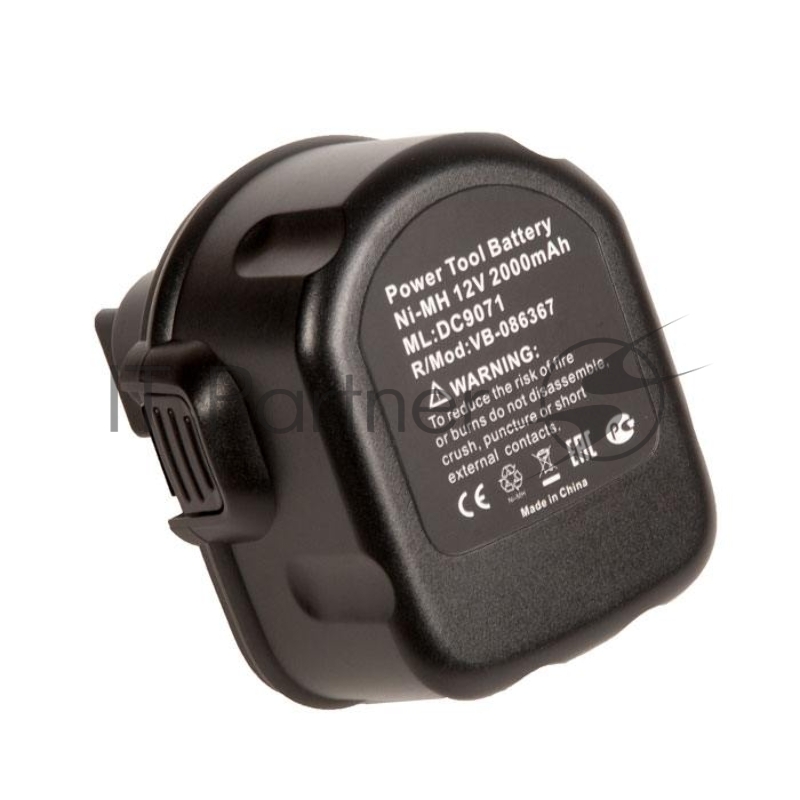 Аккумулятор для Dewalt (p/n: DC9071, DE9037, DE9071, DE9074, DE9075, DW9071, 2.0Ah 12V Ni-Mh