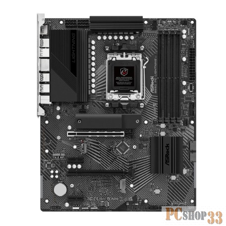 Материнская плата ASRock B650 PG LIGHTNING, Socket AM5, AMD B650, 4xDDR5-5200, HDMI, 2xPCI-Ex16, 2xPCI-Ex1, 4xSATA3(RAID 0/1/10), 3xM.2, 8 Ch Audio, 1x2.5GLan, (4+4)xUSB2.0, (7+2)xUSB3.2, (1+1)xUSB3.2 Type-C™, ATX, RTL, {5}