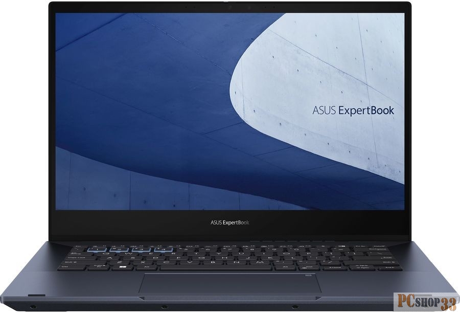 Ноутбук Asus Expertbook B5402FEA-HY0202W Core i5 1155G7 8Gb SSD512Gb Intel Iris Xe graphics 14 IPS Touch FHD (1920x1080) Windows 11 Home black WiFi BT Cam