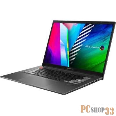 Ноутбук Asus Vivobook Pro 14X OLED N7400PC-KM050W Core i5 11300H 16Gb SSD512Gb NVIDIA GeForce RTX 3050 4Gb 14 OLED 2.8K (2880x1800) Windows 11 Home grey WiFi BT Cam