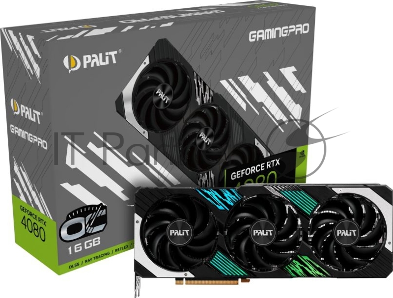 Видеокарта PCIE16 RTX4080 16GB 4080 GAMINGPRO OC 16GB PALIT