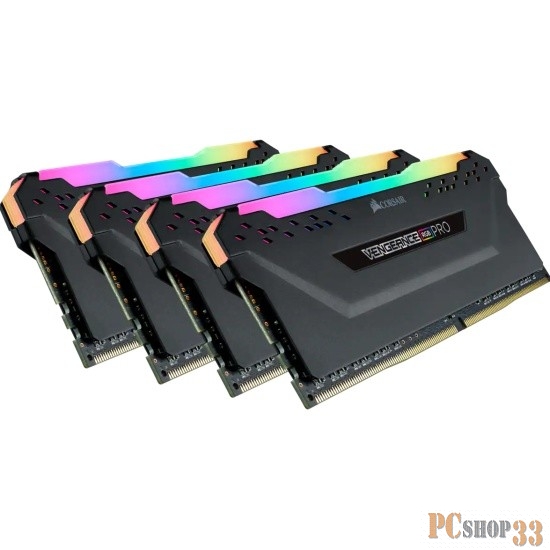 Память оперативная Corsair DDR4, 3600MHz 32GB 4x8GB DIMM, Unbuffered, 18-22-22-42, XMP 2.0, VENGEANCE RGB PRO Heatspreader, RGB LED, 1.35V