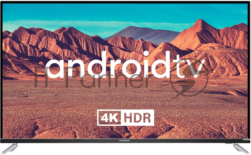 Телевизор LED Hyundai 55 H-LED55BU7008 Android TV черный 4K Ultra HD 60Hz DVB-T2 DVB-C DVB-S2 USB WiFi Smart TV