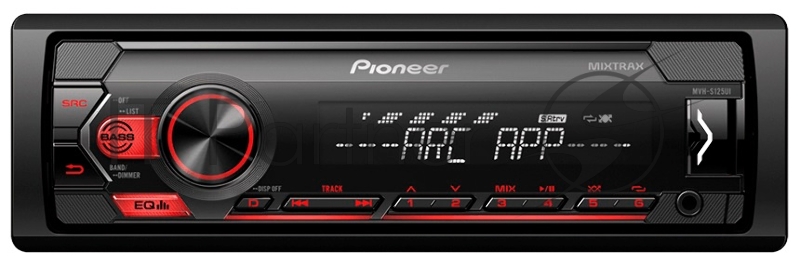 Автомагнитола Pioneer MVH-S125UI 1DIN 4x50Вт