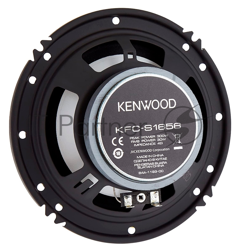 Колонки автомобильные Kenwood KFC-S1656 330Вт 87дБ 4Ом 16см (6.5дюйм) (ком.:2кол.) коаксиальные двухполосные