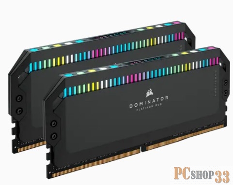 Память DDR5 2x32Gb 5200MHz Corsair CMT64GX5M2B5200C40 DOMINATOR PLATINUM RGB RTL PC5-41600 CL40 DIMM 288-pin 1.25В