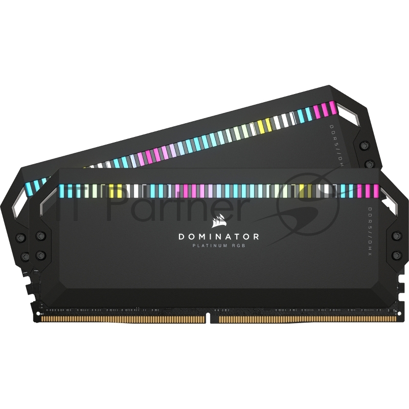 Память оперативная Corsair DDR5, 5600MHz 64GB 2x32GB DIMM, Unbuffered, 40-40-40-77, OC PMIC, XMP 3.0, DOMINATOR PLATINUM RGB DDR5 Black Heatspreader, RGB LED, 1.25V