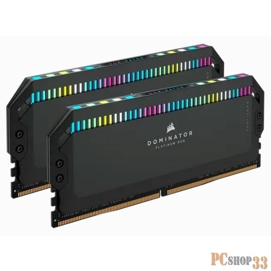 Память оперативная Corsair DDR5, 5600MHz 64GB 2x32GB DIMM, Unbuffered, 40-40-40-77, Std PMIC, XMP 3.0, DOMINATOR PLATINUM RGB DDR5 Black Heatspreader, RGB LED, 1.25V
