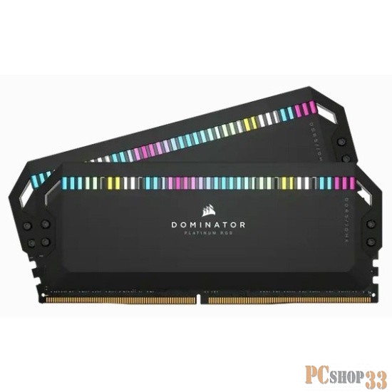 Память оперативная Corsair DDR5, 5600MHz 64GB 2x32GB DIMM, Unbuffered, 40-40-40-77, Std PMIC, XMP 3.0, DOMINATOR PLATINUM RGB DDR5 Black Heatspreader, RGB LED, 1.25V
