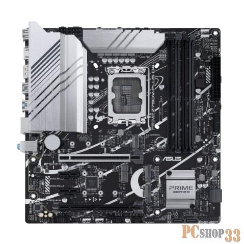 Материнская плата ASUS PRIME Z790M-PLUS D4, LGA1700, Z790, 4*DDR4, HDMI+DVI+DP, CrossFireX, SATA3 + RAID, Audio, Gb LAN, USB 3.2, USB 2.0, COM*1 header (w/o cable), mATX 90MB1D20-M0EAY0