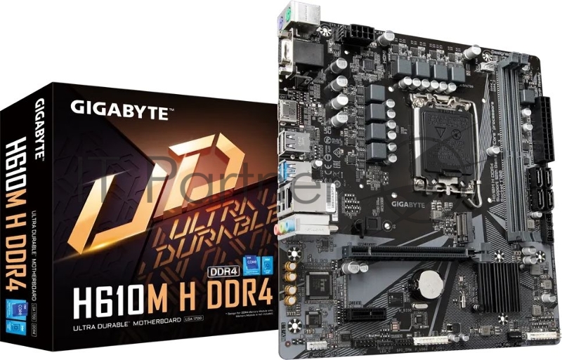 Материнская плата Gigabyte H610M H 2xDDR4-3200, D-SUB+HDMI