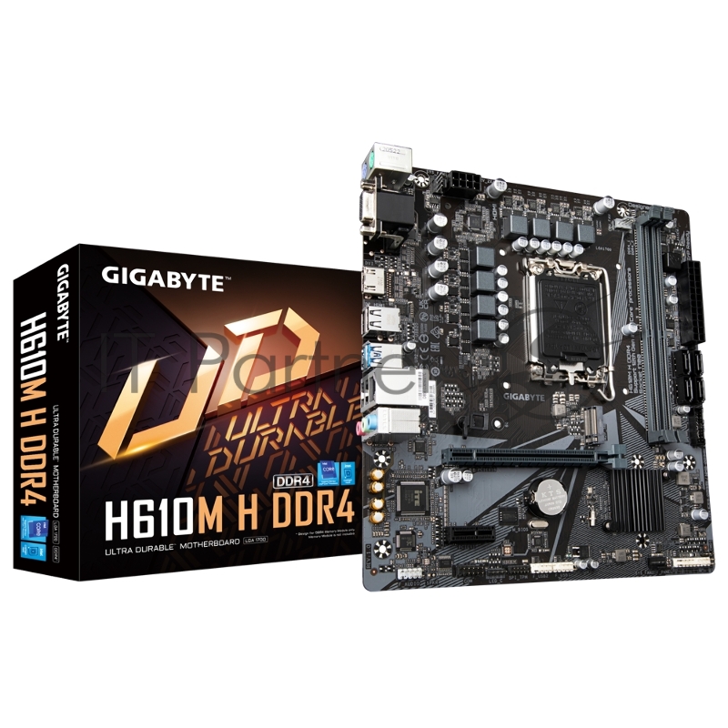 Материнская плата Gigabyte H610M H 2xDDR4-3200, D-SUB+HDMI