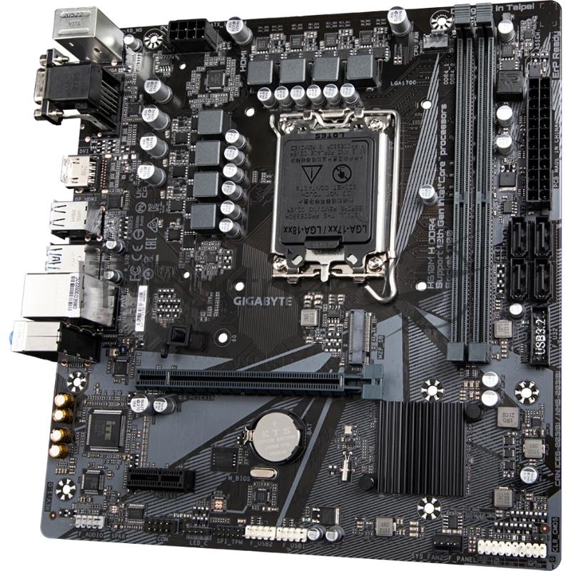 Материнская плата Gigabyte H610M H 2xDDR4-3200, D-SUB+HDMI