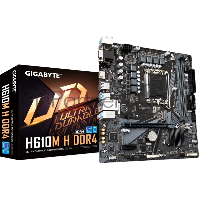 Материнская плата Gigabyte H610M H 2xDDR4-3200, D-SUB+HDMI