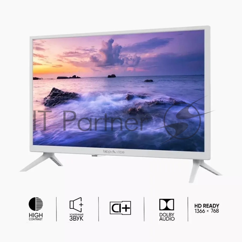 Телевизор TOPDEVICE TDTV24BN02HWE (R) ЖК белый