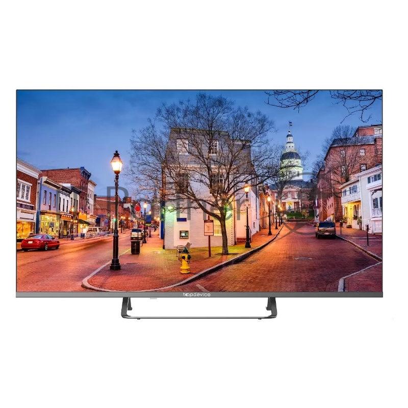 Жидкокристаллический телевизор, Topdevice, 40DLED FHD DigitalSmartTV,FRAMELESS,U BASE,MT9256,DVB-T/C/T2/S2,WITH CI SLOT,CI+, Innolux230±20 Bri,Android 11.0 1G+8G with Wildred launcher,DVB-T/C/T2/S2,USB,Hot FUN,H.265,Dolby,AC-3,WiFi,PAL/