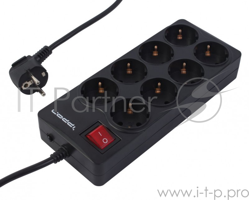 Сетевой фильтр Ippon BK-258 5м (8 розеток) черный (коробка)