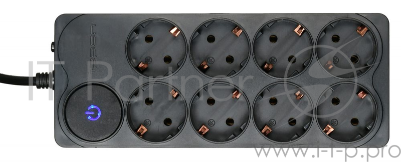 Сетевой фильтр Ippon BK-258 5м (8 розеток) черный (коробка)
