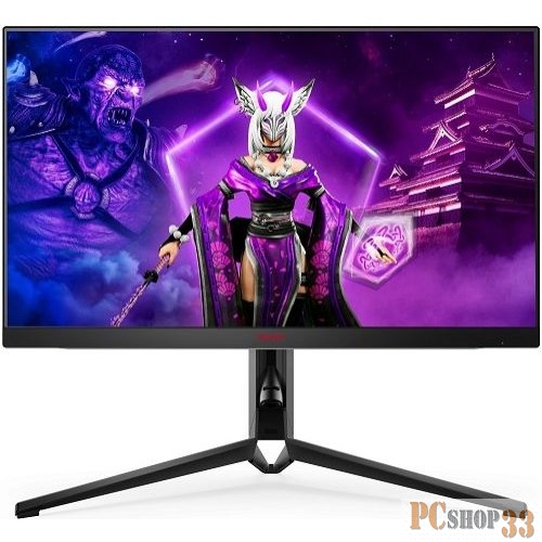 Монитор LCD 27 16:9 2560х1440(WQHD) IPS, nonGLARE, 240 Гц, 750 cd/m, H178°/V178°, 1000:1, 80M:1, 1,07 миллиардов цветов, 1ms, VGA, 2xHDMI, DP, USB-Hub, Height adj, Tilt, Swivel, Speakers, 3Y, Black-Red