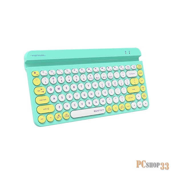 Клавиатура A4Tech Fstyler FBK30 зеленый USB беспроводная BT/Radio slim Multimedia (FBK30 AVOCADO)