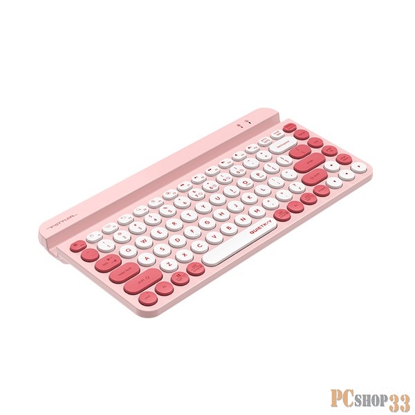 Клавиатура A4Tech Fstyler FBK30 розовый USB беспроводная BT/Radio slim Multimedia (FBK30 RASPBERRY)