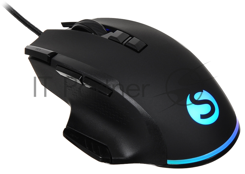 Мышь SunWind SW-M850G черный оптическая (6400dpi) USB для ноутбука (9but)