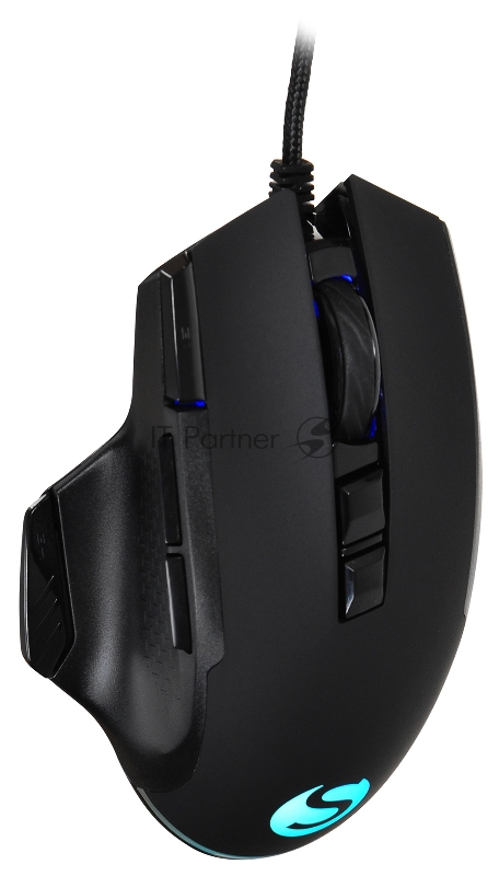 Мышь SunWind SW-M850G черный оптическая (6400dpi) USB для ноутбука (9but)