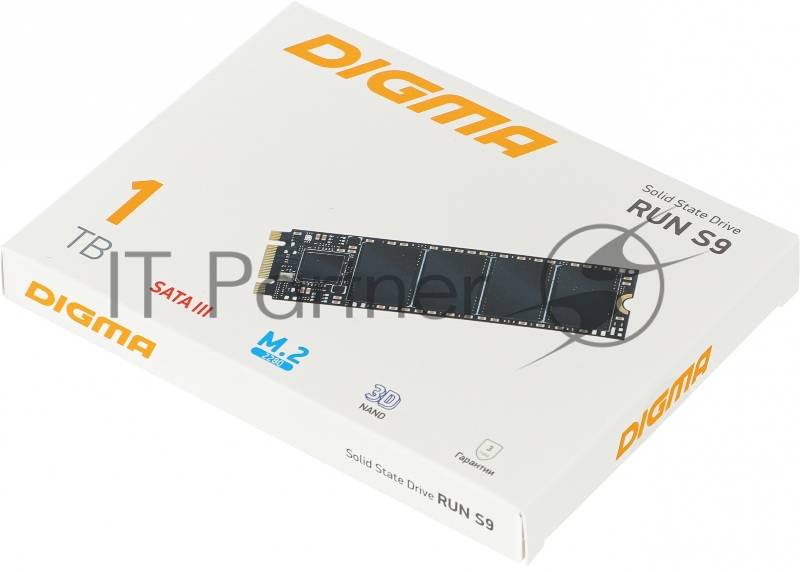 Накопитель SSD Digma SATA III 1Tb DGSR1001TS93T Run S9 M.2 2280