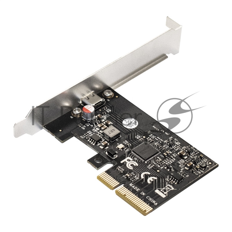 Контроллер ExeGate EXE-321 EX293839RUS (PCI-E x4 v3.0, 20Gbps (USB3.2 GEN2x2) Type-C ext., ASMedia Chipset ASM3242)