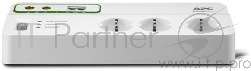 Сетевой фильтр APC PMH63VT-RS 3м (6 розеток) белый