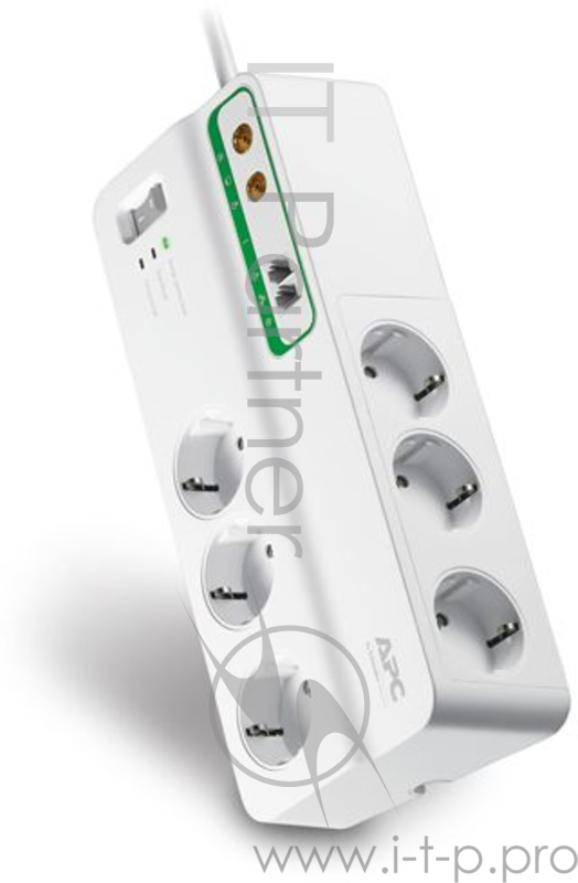 Сетевой фильтр APC PMH63VT-RS 3м (6 розеток) белый