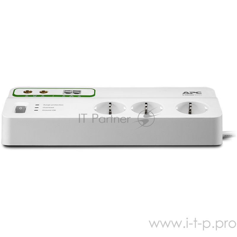 Сетевой фильтр APC PMH63VT-RS 3м (6 розеток) белый
