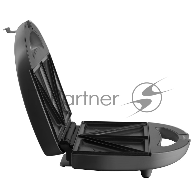 Сэндвичница электрическая Endever Skyline SM-28, черный/стальной, мощность 850 Вт, на 4 бутер., автом. терморегулятор, размеры 23,7*23,8 см, 6 шт/уп