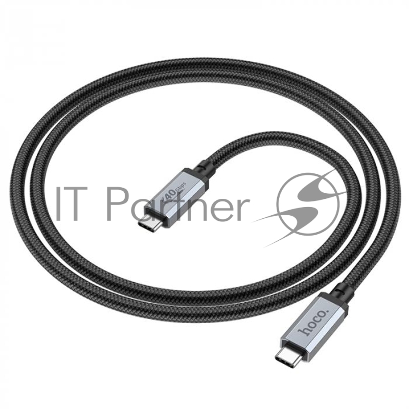Кабель Type-C HOCO US05 USB4.0 40Gbps, 100W, 5.0А, длина 1.0м, черный