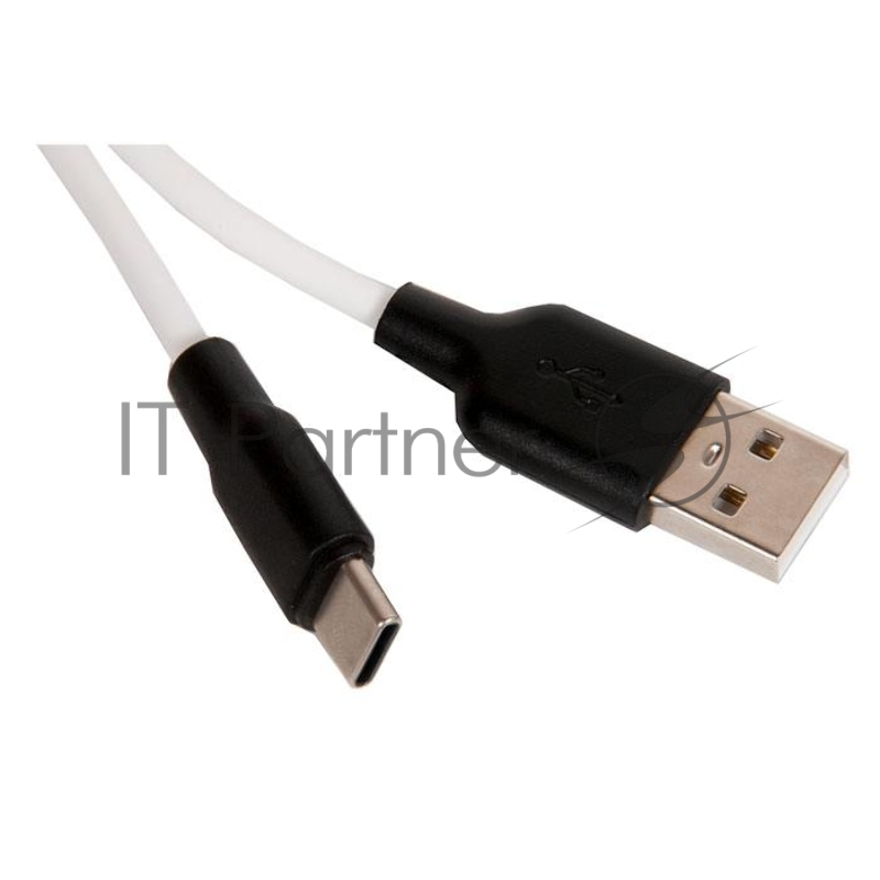 Кабель USB HOCO X21 Plus Silicone для Type-C, 3.0А, длина 1.0м, белый