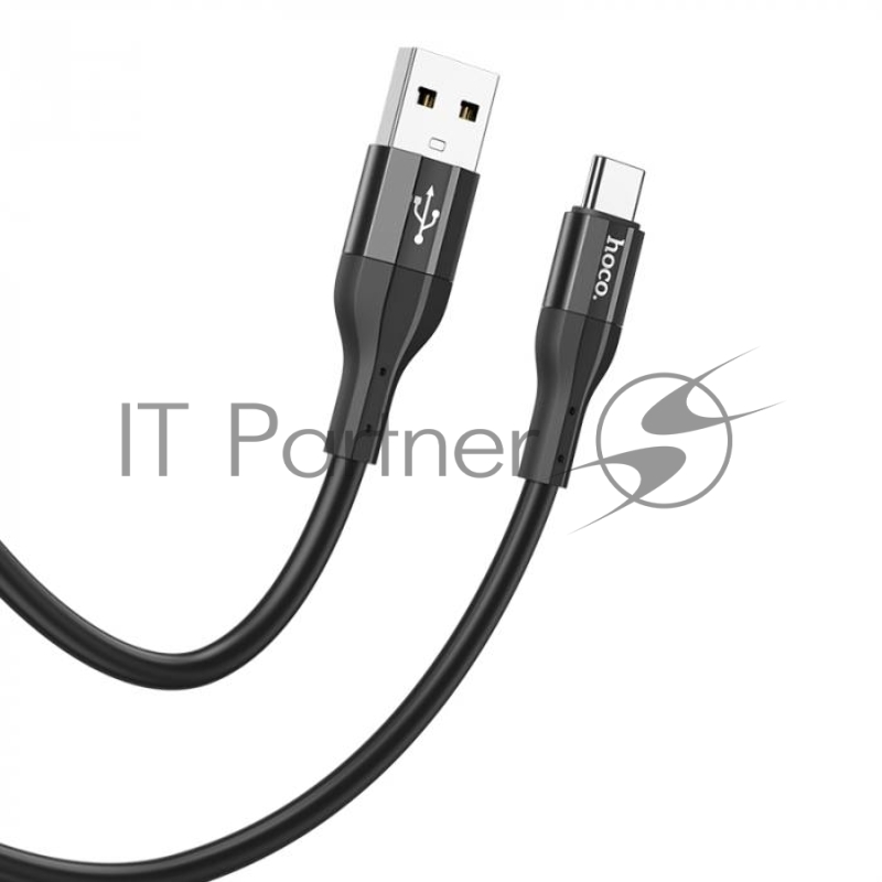 Кабель USB HOCO X72 Creator silicone для Type-C, 3.0А, длина 1.0м, черный