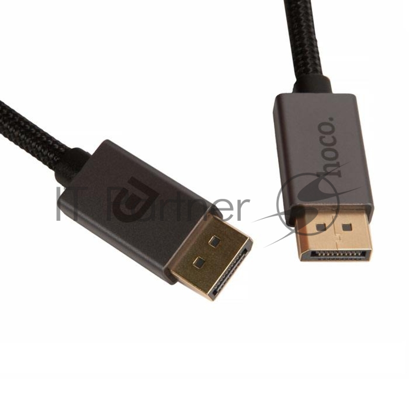 Кабель DisplayPort HOCO US04 DP 1.4 Male to Male 8K ultra HD data cable(L=2M), черный