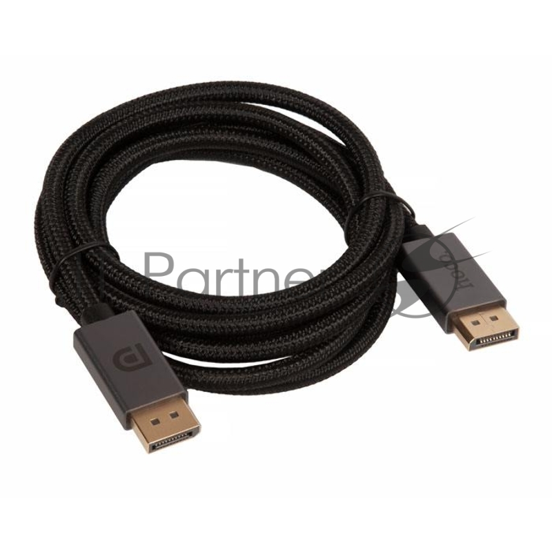 Кабель DisplayPort HOCO US04 DP 1.4 Male to Male 8K ultra HD data cable(L=2M), черный