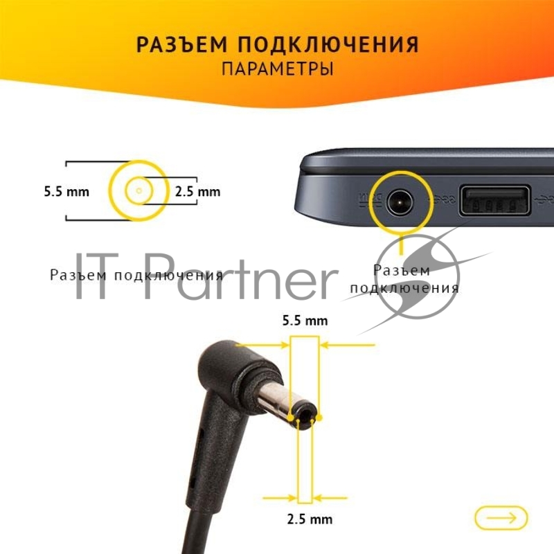 Блок питания для ноутбука Asus G750JM, G751JM, G750JS, FZ50VW, FZ50VX GL 19.5V 9.23A 180W 5.5x2.5 с кабелем