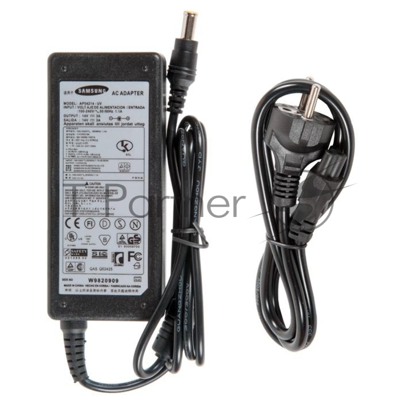 Блок питания для монитора LCD Samsung, Dell, Compaq, IBM 3A, 14V, 6.5х4.5 мм