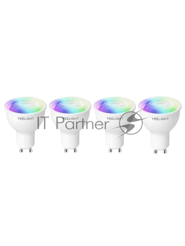 Умная светодиодная лампочка Yeelight GU10 Smart bulb(Multicolor) - упаковка 4 шт.