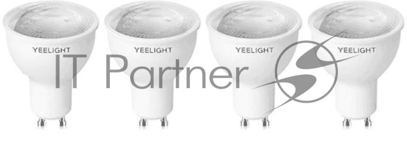 Умная светодиодная лампочка Yeelight GU10 Smart bulb W1(Dimmable) - упаковка 4 шт.