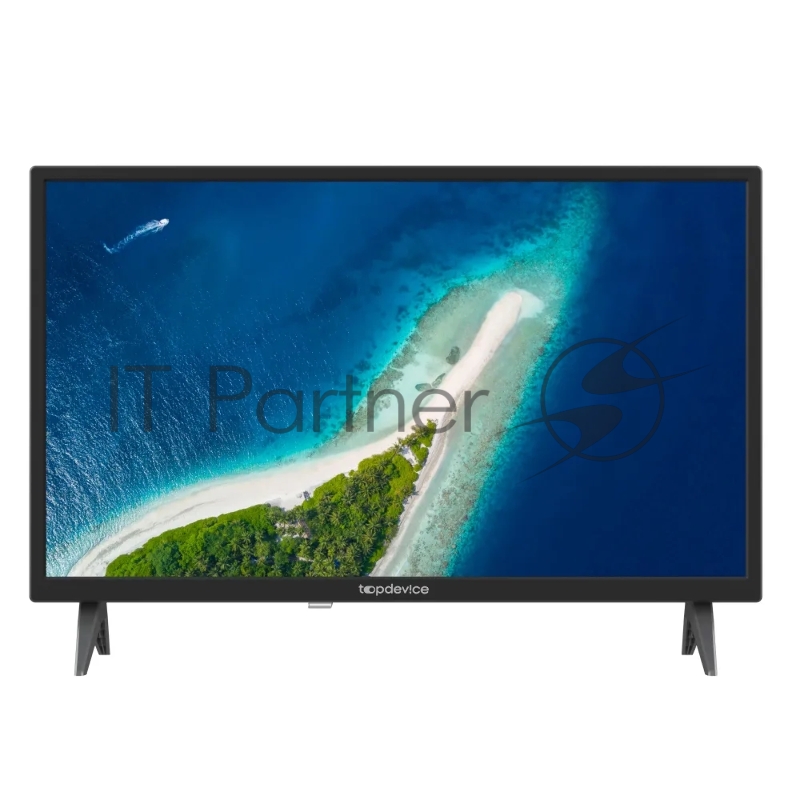 Телевизор TDTV24BS01H_BK [ Topdevice, 24DLED TV,Digital TV,Black,U base,MT9256,DVB-T/C/T2/S2,with CI SLOT,CI+,Innolux180±20 brightness, Android11 1G+8G with Wildred launcher,DVB-T/C/T2/S2,USB,Hot function,H.265,Dolby,AC-3,WiFi I/NI