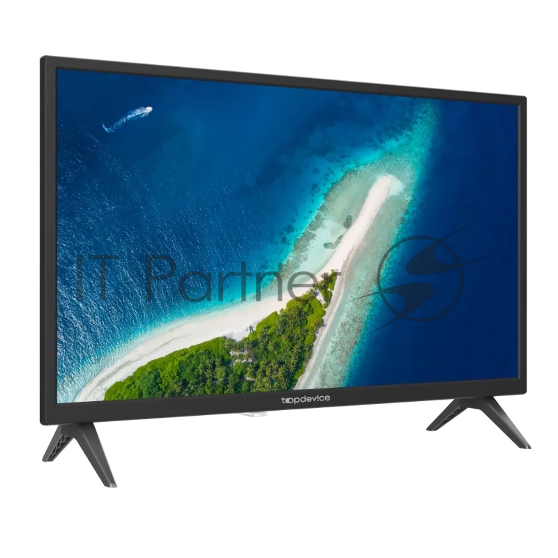 Телевизор TDTV24BS01H_BK [ Topdevice, 24DLED TV,Digital TV,Black,U base,MT9256,DVB-T/C/T2/S2,with CI SLOT,CI+,Innolux180±20 brightness, Android11 1G+8G with Wildred launcher,DVB-T/C/T2/S2,USB,Hot function,H.265,Dolby,AC-3,WiFi I/NI