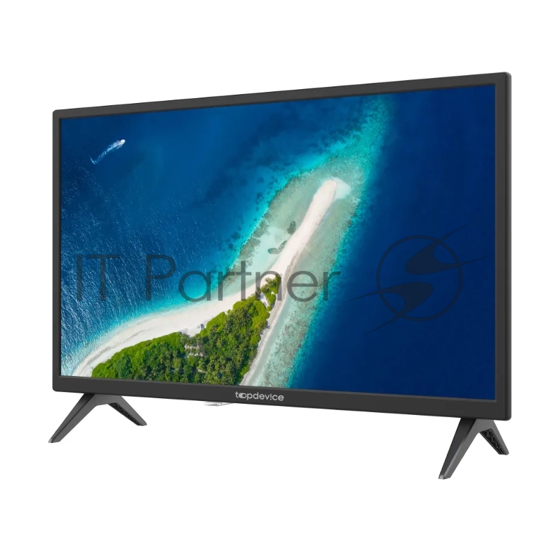 Телевизор TDTV24BS01H_BK [ Topdevice, 24DLED TV,Digital TV,Black,U base,MT9256,DVB-T/C/T2/S2,with CI SLOT,CI+,Innolux180±20 brightness, Android11 1G+8G with Wildred launcher,DVB-T/C/T2/S2,USB,Hot function,H.265,Dolby,AC-3,WiFi I/NI