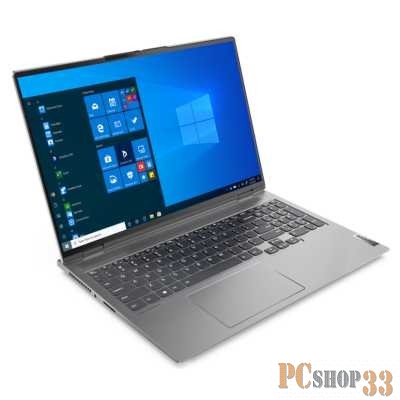 Ноутбук Lenovo ThinkBook 16p G2 ACH 16 WQXGA (2560x1600) IPS 400N, Ryzen 9 5900HX 3.3G, 2x16GB DDR4 3200, 1TB SSD M.2, RTX 3060 6GB, WiFi6, BT,FPR, FHD Cam, 230W Slim Tip, KB ENG/RU, Win11 P64 ENG, 1Y, 1.99k