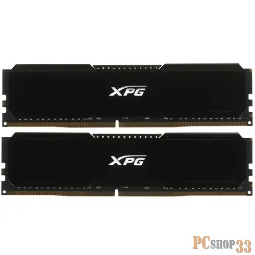 Модуль памяти 64GB ADATA DDR4 3200 DIMM GAMMIX D20 Black Gaming Memory AX4U320032G16A-DCBK20 Non-ECC, CL16, 1.35V, Heat Shield, Kit (2x32GB), RTL